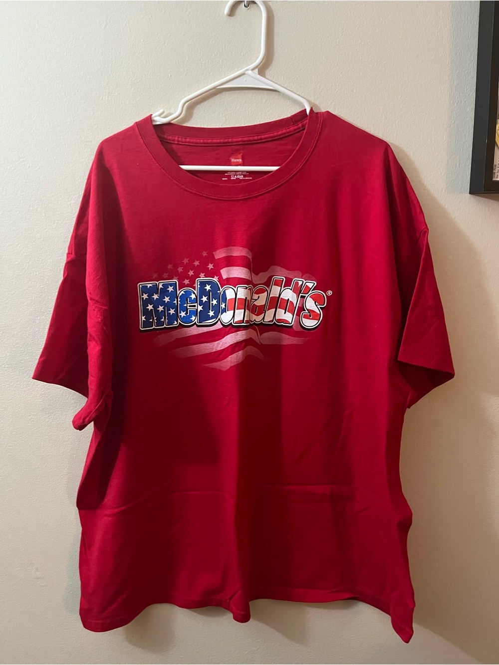 McDonald's Red Graphic Tee - American Flag Logo